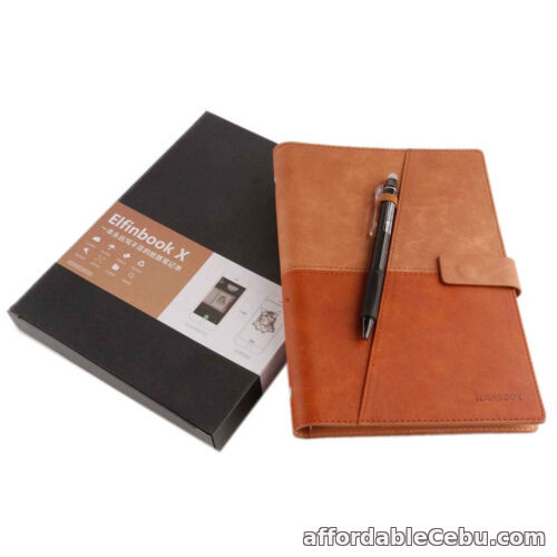 1st picture of Elfinbook X Leather Smart Reusable Erasable Notebook Erase Notepad Note Pad Line For Sale in Cebu, Philippines