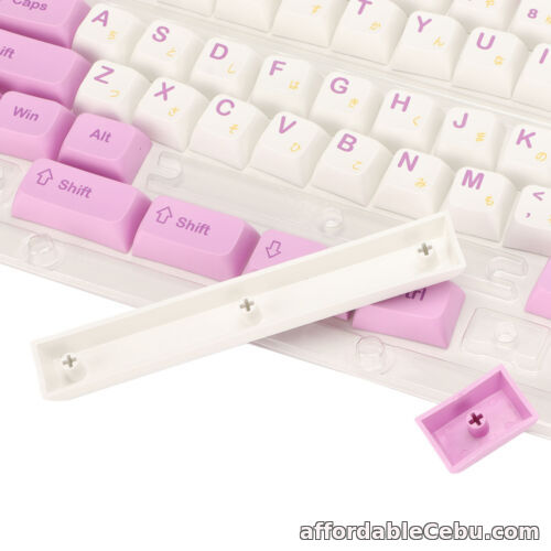 1st picture of 130 Keys Keycap XDA Heat Sublimation PBT Keycap Set Clear Handwriting For Sale in Cebu, Philippines