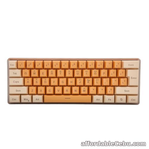 1st picture of (Beige Orange) Mechanical Keyboard FN Hotkey For Wired Suspended High And For Sale in Cebu, Philippines