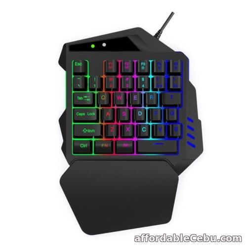 1st picture of V500 35 Keys RGB Left Hand Gaming Keyboard Analog Controller Input One-Handed For Sale in Cebu, Philippines