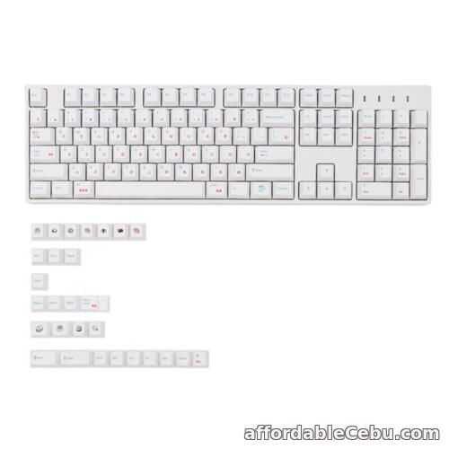 1st picture of Mechanical Keyboard 132 Keys Cherry Profile DYE-Sub Japanese PBT White Keycap For Sale in Cebu, Philippines