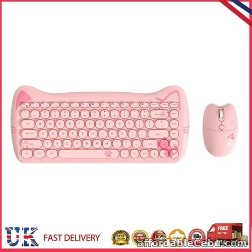 1st picture of 2.4G Bluetooth-compatible 84 Keys Wireless Keyboard Mouse Combos (Pink) For Sale in Cebu, Philippines