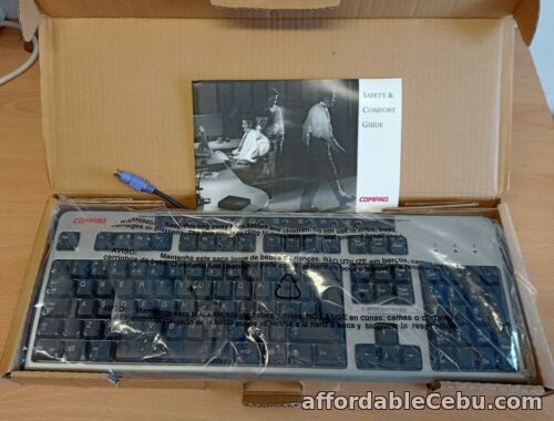 1st picture of Boxed & Un-used Compaq KB-0133 Keyboard PS/2 Silver & black QWERTY 265987-038 For Sale in Cebu, Philippines