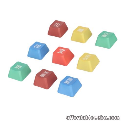1st picture of 9Pcs PBT Keycaps Dye Sublimation Vibrant Colors Fadeless Durable Wear Resistant For Sale in Cebu, Philippines