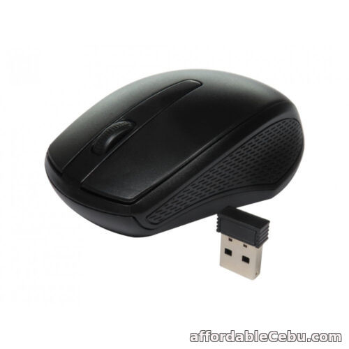 1st picture of PC Wireless Mouse. 3 button inc. Scroll wheel. Ergonomic design. Black. Win 11. For Sale in Cebu, Philippines