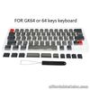 64 Keys Keyset Double Color PBT Thick Keycap for GK64 Mechanical Gaming Keyboard