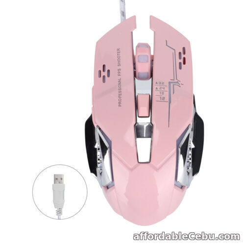 1st picture of (Pink)Computer Mouse Wired Drive Free Wired Mouse Ergonomic Design For Sale in Cebu, Philippines
