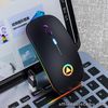 2.4GHz Wireless Optical Mouse Mice USB Rechargeable LED Mute Mouse For PC.