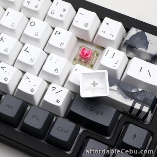 1st picture of Mechanical Keyboard DIY OEM Height Keycaps 140-Key Ink Lotus Japanese Keycap For Sale in Cebu, Philippines