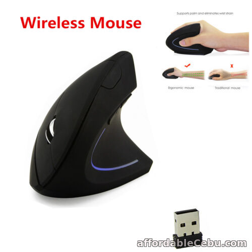 1st picture of For PC Ergonomic Mouse Optical Vertical Mice 6 Keys USB Wireless 2.4GHz 1200DPI For Sale in Cebu, Philippines