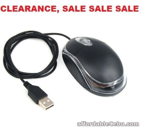 1st picture of 30X Wired USB Optical Mouse for PC Laptop Computer Scroll Wheel LED Light Gaming For Sale in Cebu, Philippines