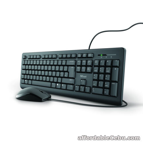 1st picture of Trust TKM-250 Wired Keyboard And Mouse Set Black UK 23979 For Sale in Cebu, Philippines