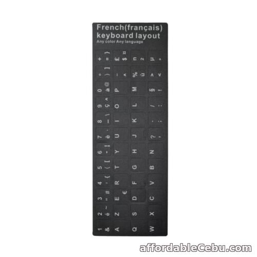 1st picture of Keyboard Alphabet Sticker Film for Laptop PC Computer Keyboards White Black PVC For Sale in Cebu, Philippines