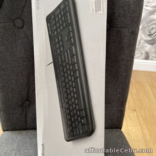 1st picture of Microsoft 600 (ANB-00006) Wired Keyboard - Black For Sale in Cebu, Philippines