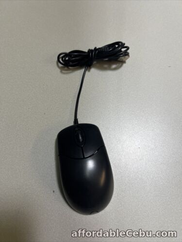 1st picture of Wired USB Mouse For PC Laptop Computer Optical Scroll Wheel Black FULL SIZE For Sale in Cebu, Philippines