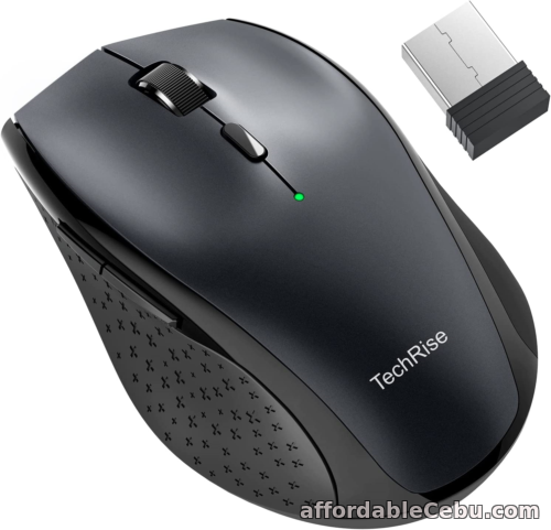1st picture of Wireless Mouse for Laptop, 4800 DPI Optical, TechRise 2.4G Ergonomic Computer 30 For Sale in Cebu, Philippines
