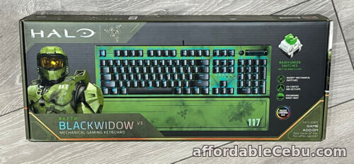 1st picture of RAZER Black Widow V3 Mechanical Gaming Keyboard UK - Halo Edition - SEALED - NEW For Sale in Cebu, Philippines
