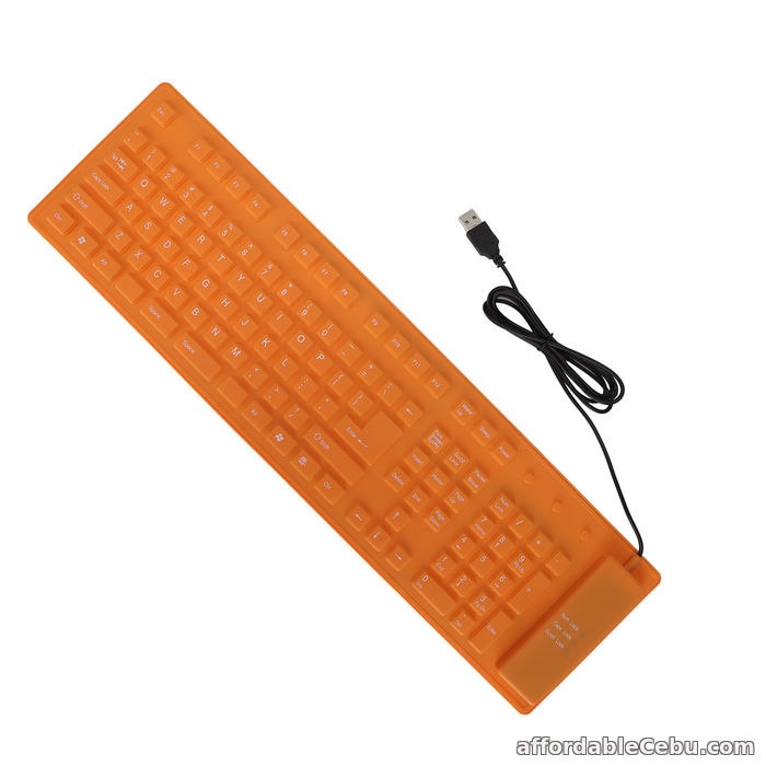 1st picture of Foldable Silicone Keyboard 108 Keys Silicone Foldable USB Wired Keyboard NEW For Sale in Cebu, Philippines