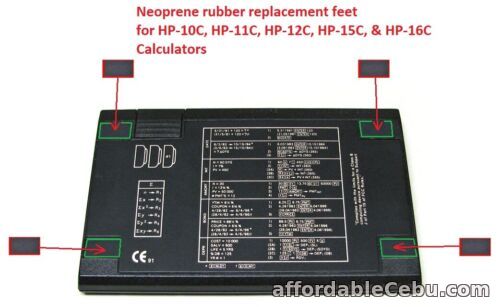 1st picture of New Neoprene Rubber Feet for HP-10C, HP-11C, HP-12C, HP-15C, HP-16C Calculators For Sale in Cebu, Philippines