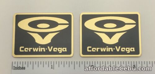 1st picture of Cerwin Vega D9 Speaker Badge Logo Emblem Custom Made Gold Aluminum Free Ship For Sale in Cebu, Philippines