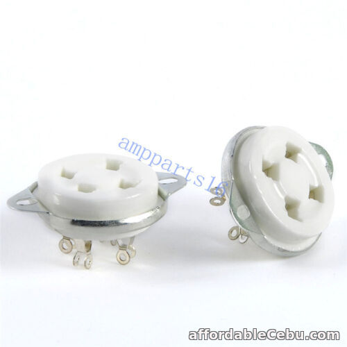 1st picture of 2pcs Ceramic 4Pin Tube Socket 2A3 300B 45 50 U4A  572B Bottom valve Base Amp For Sale in Cebu, Philippines