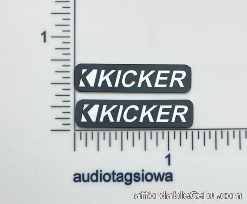 1st picture of Kicker Speaker Badge Pair Logo Emblem Custom Made Aluminum For Sale in Cebu, Philippines