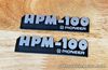 Pioneer HPM-100 Speaker Badge Emblem Logo Name Plate pair reproduction