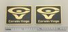Cerwin Vega D9 Speaker Badge Logo Emblem Custom Made Gold Aluminum Free Ship