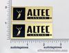 Altec Lansing Speaker Badge Logo Emblem Pair Custom Made Aluminum