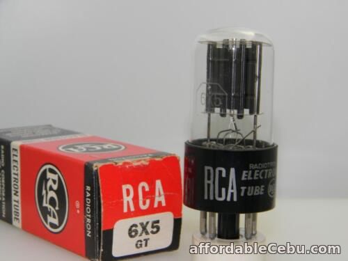 1st picture of 1954 RCA 6X5GT NOS NIB 100/100% Black Plates Bottom "D" Get Serious Tubes R297 For Sale in Cebu, Philippines