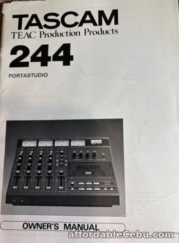 1st picture of Owner's Manual Schematic Diagram And Teac Primer Tascam 244 Portastudio For Sale in Cebu, Philippines