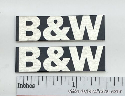 1st picture of B&W Speaker Badge Logo Custom Made THICK Aluminum PAIR Bowers and Wilkins For Sale in Cebu, Philippines