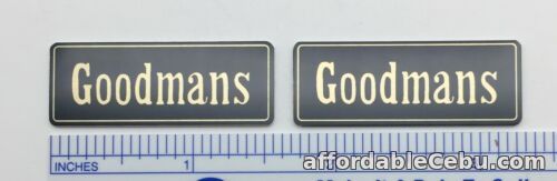 1st picture of Goodmans Speakers Badge Logo Pair Custom Gold Lettering For Sale in Cebu, Philippines