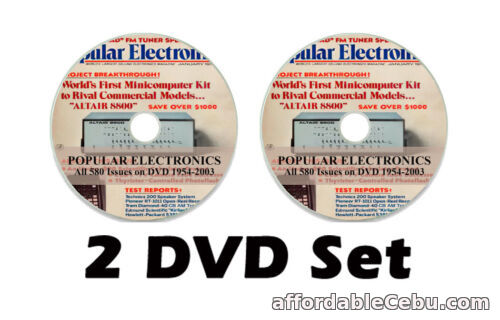 1st picture of HUGE Popular Electronics Magazine 611 issues on 2 Data DVDs 1954-2003 PDF Files For Sale in Cebu, Philippines