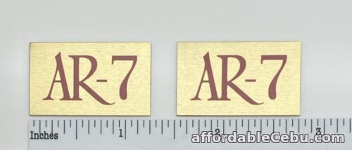 1st picture of AR-7 Speaker Grill Badges Pair Custom Made Aluminum For Sale in Cebu, Philippines