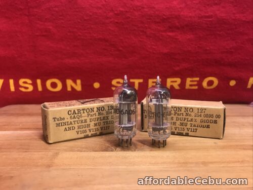 1st picture of Pair RCA JRC 6AQ6 Vacuum tube NOS Tested 100% For Sale in Cebu, Philippines