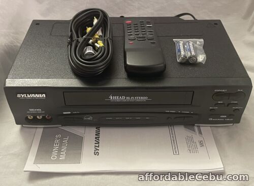 1st picture of Sylvania SSV6001 4 Head VHS HiFi Video Cassette Recorder VCR Player w/Remote For Sale in Cebu, Philippines