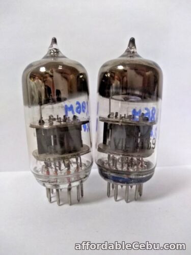 1st picture of 2pcs 6N2P (6Н2П ECC83 12AX7) SOVIET DOUBLE TRIODE TUBES / RARE 50"s / NEW TESTED For Sale in Cebu, Philippines