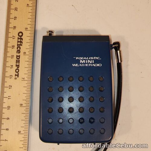 1st picture of Vintage Realistic Mini Weatheradio Weather Radio Model 12-162  TESTED For Sale in Cebu, Philippines