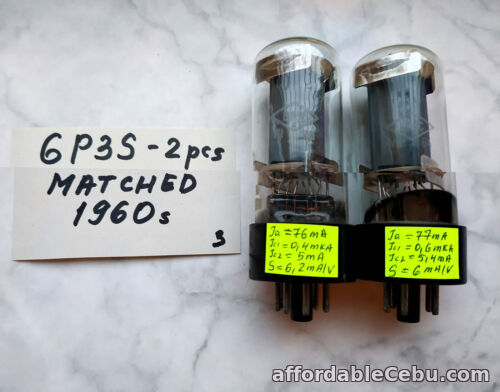 1st picture of 2x 6P3S = 6L6 6L6GT 6L6GC 5881 Tetrode Tube Foton MATCHED PAIR Russian 1960s NEW For Sale in Cebu, Philippines