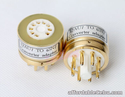 1st picture of 1pcs Gold plated 12AU7 12AX7 to 6SL7 6SN7 Tube Converter Adapter Socket For Sale in Cebu, Philippines