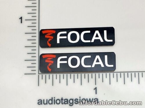 1st picture of Focal Speaker Badge Logo Custom Made Red & Black Silver Aluminum Pair For Sale in Cebu, Philippines