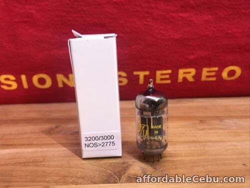 1st picture of W/U 5814A Vacuum Tube 3 mica Gray Plate O Getter Tested 100% 1962 For Sale in Cebu, Philippines