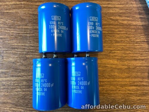 1st picture of 4 New 24000 uf 100v Chemi-Con Capacitors EXACT FIT Pioneer SX-1980 Main Filter For Sale in Cebu, Philippines