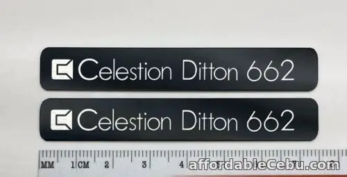 1st picture of Celestion  Ditton 662 Speaker Badge Logo Emblem Custom Made Aluminum PAIR For Sale in Cebu, Philippines