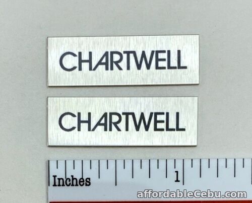1st picture of Chartwell LS-3/5A Speaker Grill Badge Logo Silver Custom Made Aluminum Rogers For Sale in Cebu, Philippines