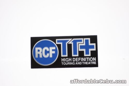 1st picture of For RCF TT+ HIGH DEFINITION TOURING AND THEATRE Rectangular Alum Logo Badge For Sale in Cebu, Philippines