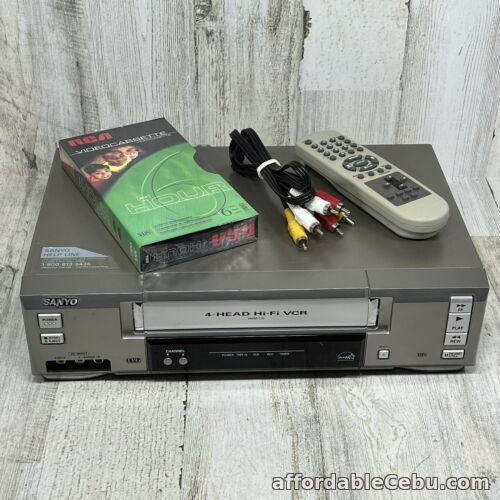 1st picture of SANYO VWM-710 VCR Recorder Player Bundle w/ OEM Remote - Tested For Sale in Cebu, Philippines