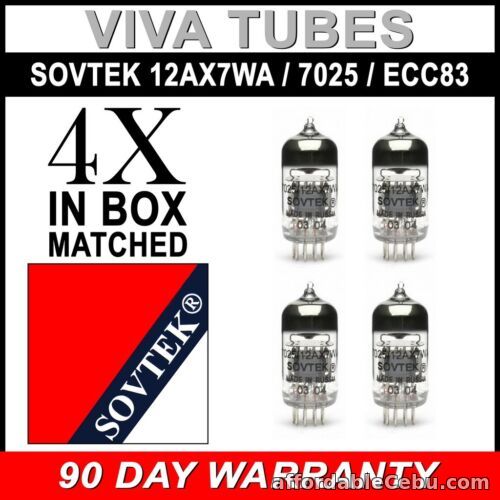 1st picture of Gain Matched Quad (4) Sovtek 12AX7WA 7025 ECC83 Vacuum Tubes - Brand New For Sale in Cebu, Philippines