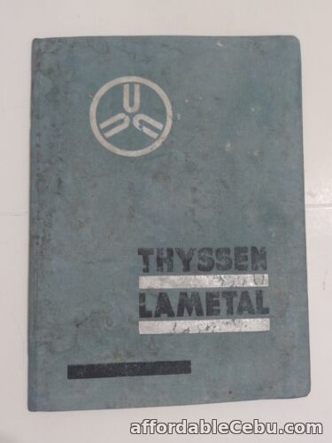 1st picture of Vintage THYSSEN Ltd. LAMETAL Iron, Steel & Pipes Spanish Catalog Argentina 1940 For Sale in Cebu, Philippines